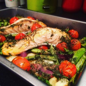 Mediterranean Baked Salmon