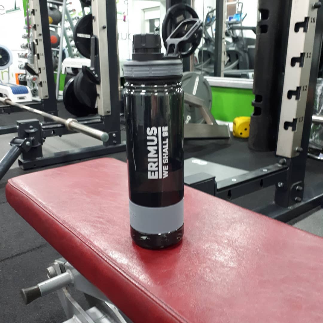 Using my new Erimus water bottle @motive8group @aspire_pr_marketing #gym #waterbottle #drinksbottle #gymbottle #workout #hydrate #hydration