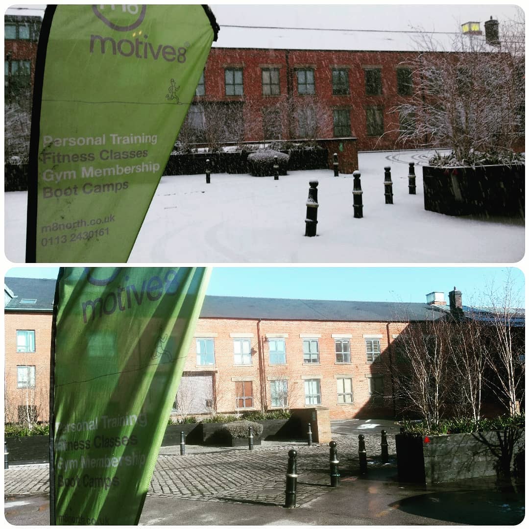 What a difference a few hours makes!! #thenandnow #freaky #weather #spring #englishweather #snow #nosnow #thursday