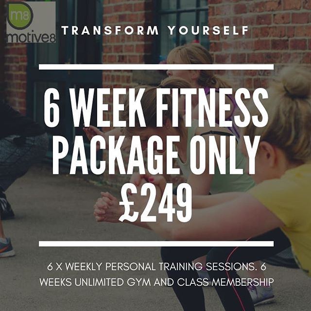 Day 2 of our week long celebration of #nationalfitnessday . Today’s bargain is our 6 Week Fitness Package for £249!! 6 x 1 hour personal training sessions and 6 weeks unlimited gym and class membership. #leedsdeals #leedsbargains #leeds #personaltrainers #gymlife #gym #classes #fitnessclasses #fitness2me