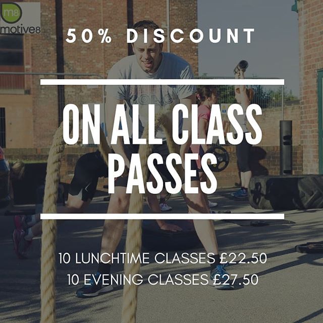 Day 4!!! Even more offers!! 50% discount on class passes. #classes #fitnessclasses #discount #leedsdeals #leedsbargains