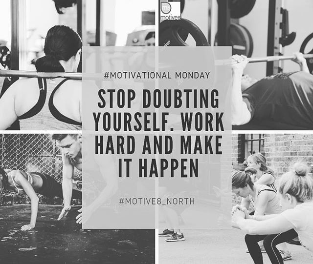 Get rid of the voice in your head! #nomoreselfdoubt #haveconfidence #haveconfidenceinyourself #workhard #makeithappen #motive8north #motivation #motivationalquotes #motivationalmonday #leedsgym #personaltrainers