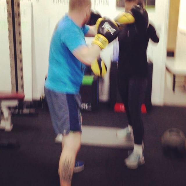 Great #boxing #hiit session! Working on some combinations and intermittent #exercises! #fitness #class #motive8north #personaltraining #circuit